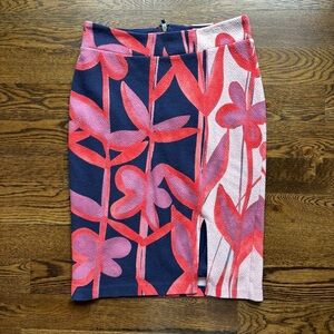 Maeve Anthropologie Pencil Skirt Women’s Medium Floral Abstract Side Slit